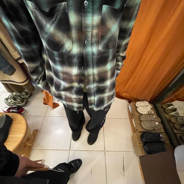 Amiri 체크 셔츠