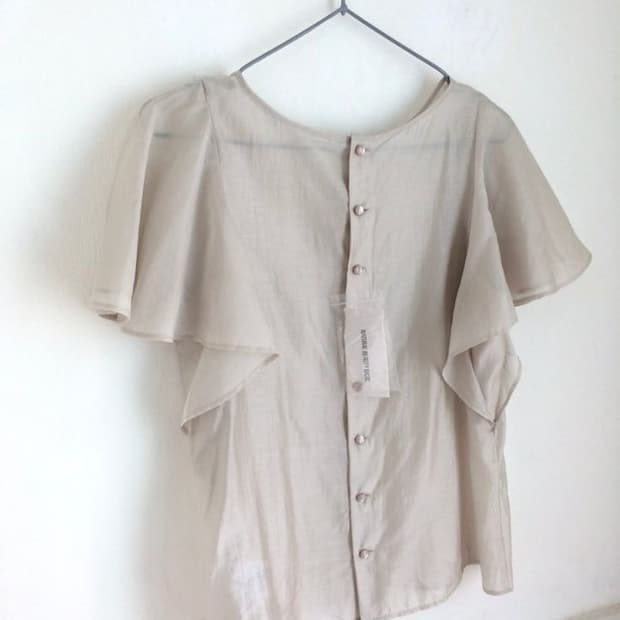 옷속무 빈티지 글로시 블라우스