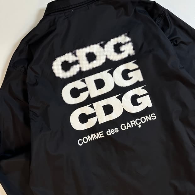 CDG 블랙 나일론 자켓 L