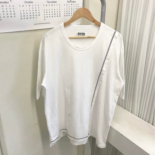 요지야마모토 절개 반팔티