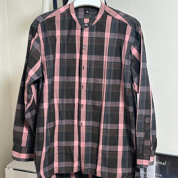 [36]캡틴선샤인 체크 밴드카라셔츠