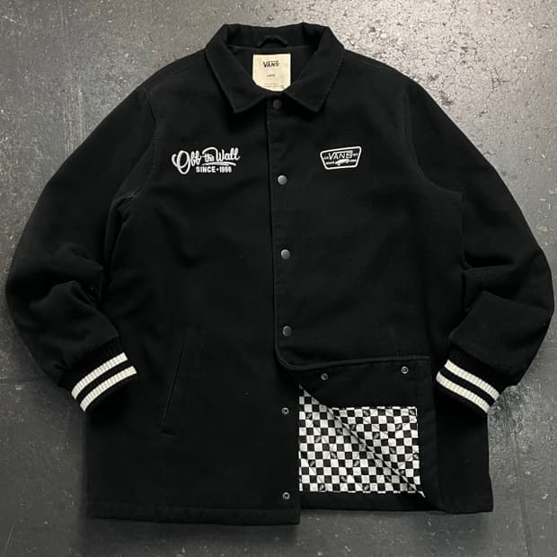 100 반스 누빔 울 코치자켓