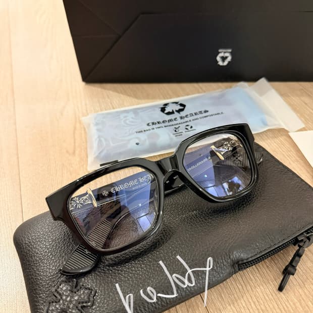 크롬하츠 바질리오네어2 안경 블랙 실버 새상품