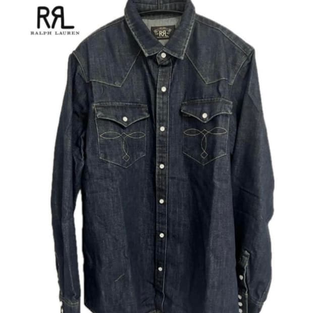 RRL 웨스턴 데님 셔츠