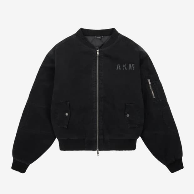 아캄 Distressed Cotton MA-1 Jacket