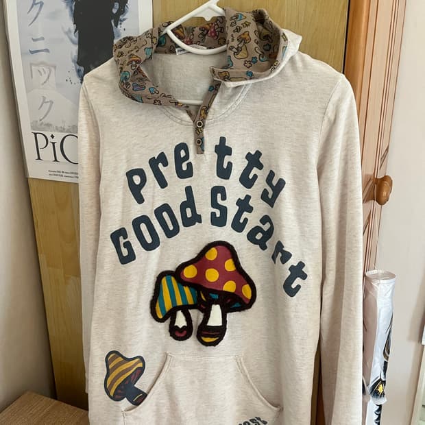 vintage mushroom hoodie 빈티지 버섯 후드