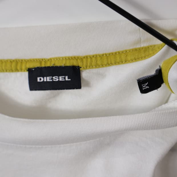 DIESEL White Panel Design Tee