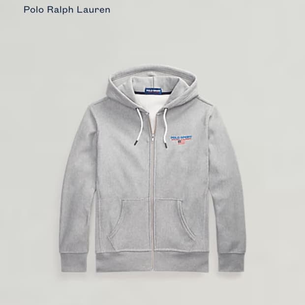 폴로 스포츠 그레이 후드집업 L(QR정품)