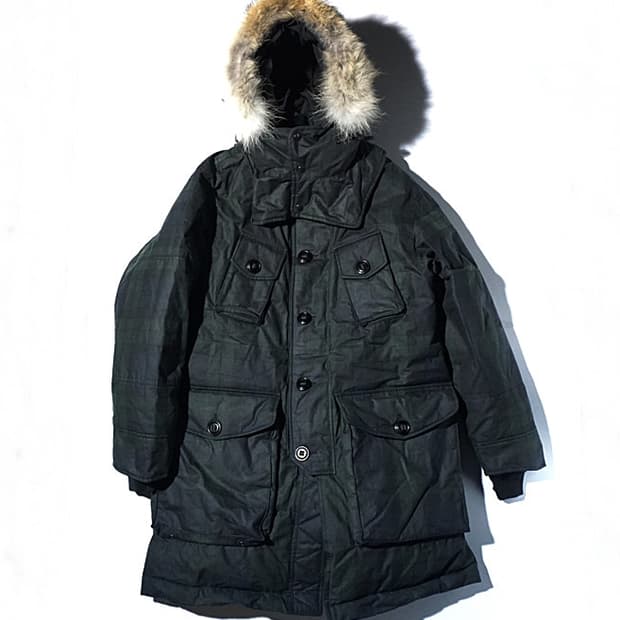 이스트로그 ECW 구스다운파카 블랙워치 M