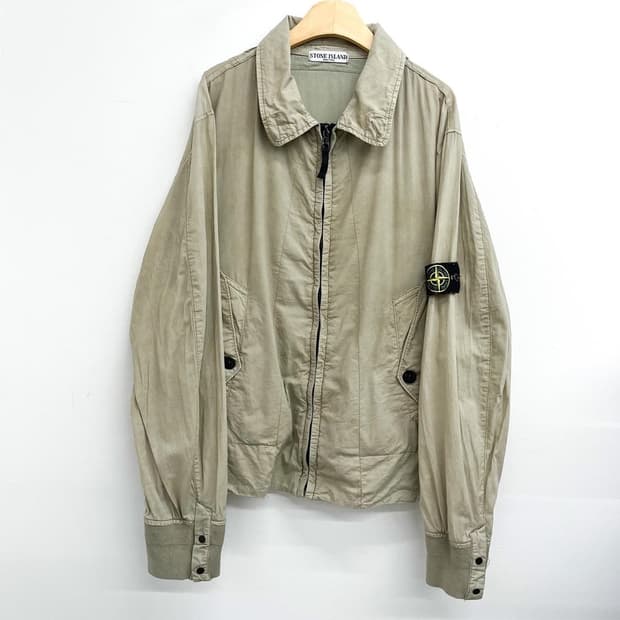 [정품] 스톤아일랜드 가먼트 다잉 자켓 베이지 M