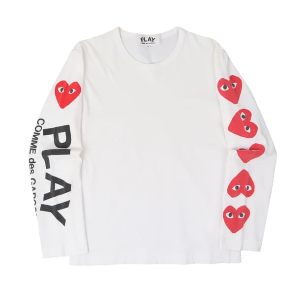 꼼데가르송 엠브로이드 롱슬리브