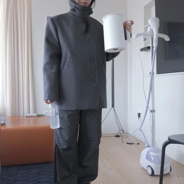 에프터먼데이 피코트 차콜