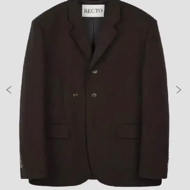 렉토 버진울 스트라이프 자켓 빈티지브라운 s