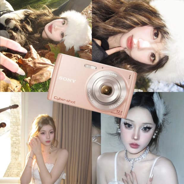 인기!희귀)SONY CYBERSHOT dsc-w510 빈티지 핑크 디카