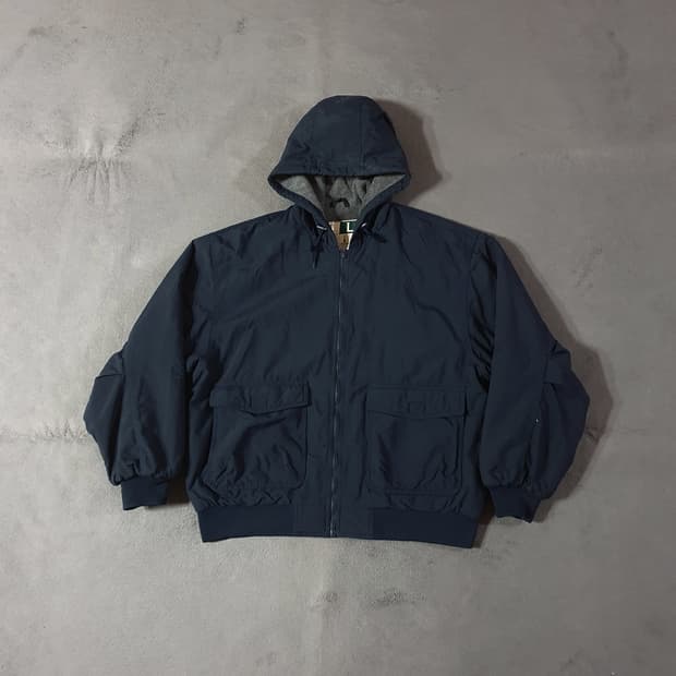 Wear Guard 웨어가드 후드 웜업 자켓 L 105 다크네이비