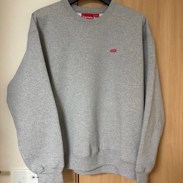 슈프림 스몰박스 크루넥 헤더그레이 L
