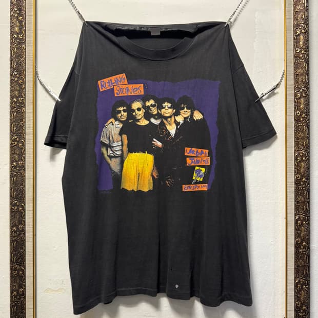 빈티지 90s 롤링스톤즈 유로 투어 밴드 티셔츠