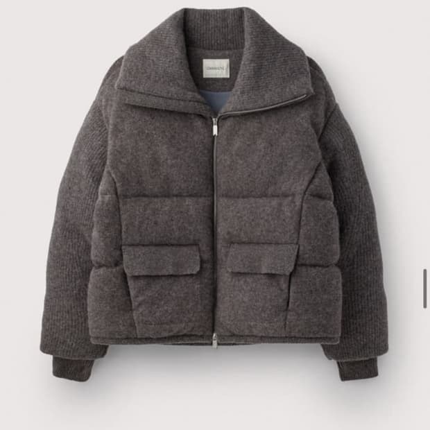 우마뭉 니트 패딩 그레이 M