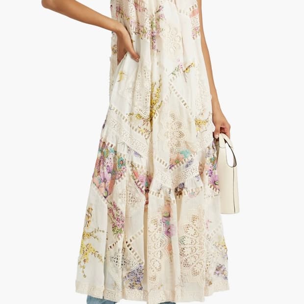 짐머만 플라워 크로쉐 레이스 원피스 (1사이즈)