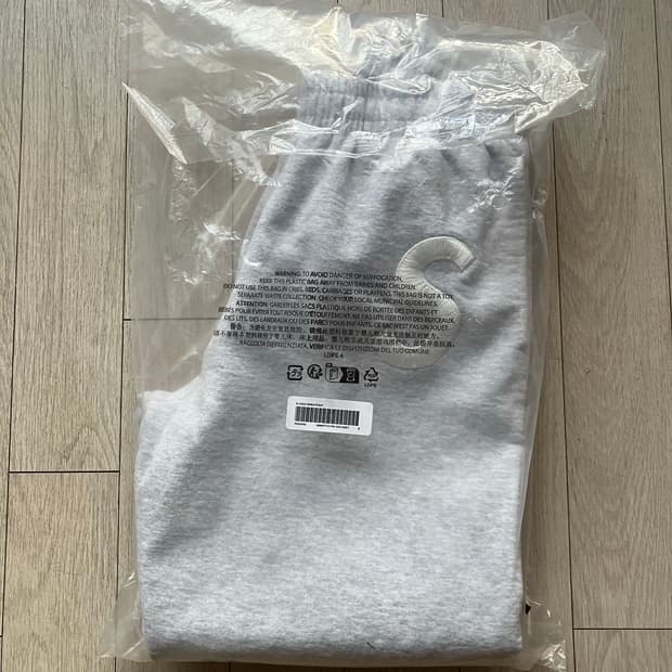 24FW 슈프림 S로고 스웻팬츠 그레이