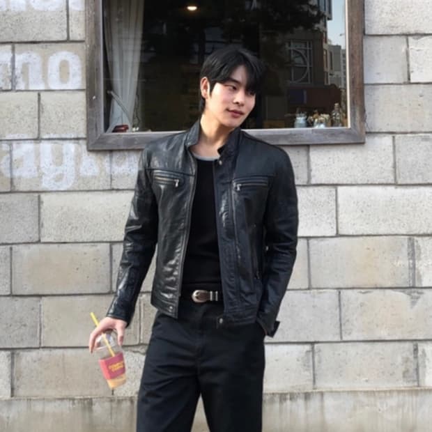 돌체앤가바나 정품 양가죽 레더자켓 레이싱자켓