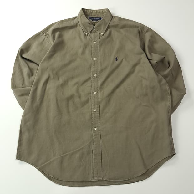 CA108 2XL 폴로 블레어 90s 미국판 올리브카키 셔츠남방