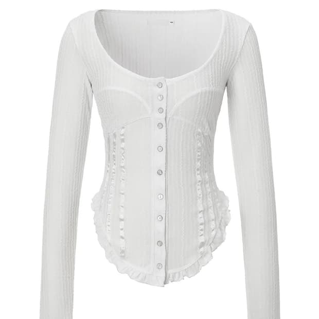 쓰리타임즈 트와일라잇 탑 화이트 