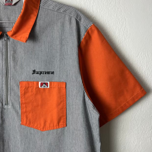 19fw 슈프림 x 벤데이비스 반팔 셔츠