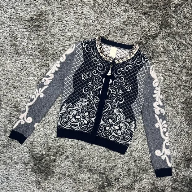 오즈세컨 여성 울 75% 니트 자켓 (85)