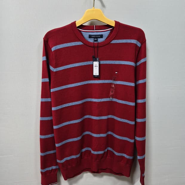 새제품 타미힐피거 스트라이프 니트 L