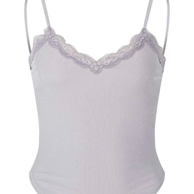 Flora lace top (Vintage Grey)
