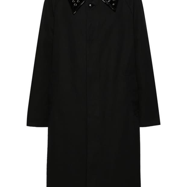 [S] 나마체코 아트란 싱글브레스트 코트 블랙