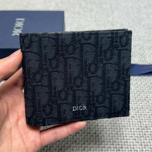 디올 오블리크 반지갑