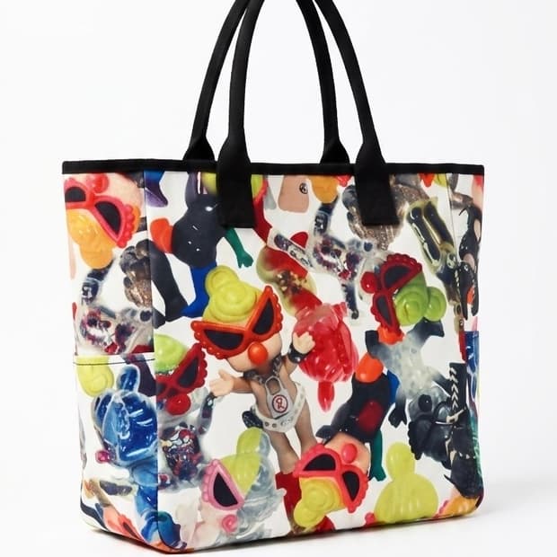 히스테릭글래머 미니 풀프린트 캔버스 토트백