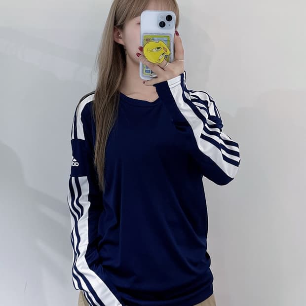 아디다스 사이드로고 롱슬리브