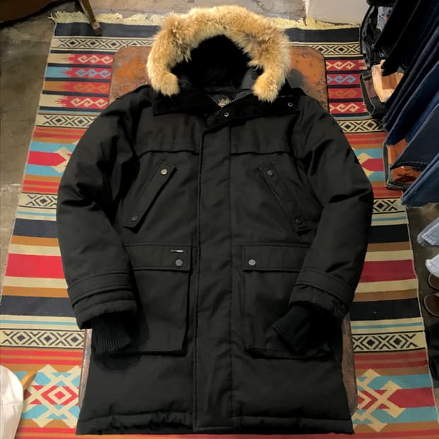 노비스 야테시 블랙 패딩 롱 야상 점퍼 남성 105 사이즈