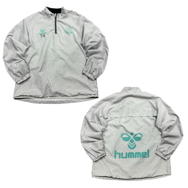 ✨ (바배) 험멜 수원FC 빅로고 웜업 반집업 축구 바람막이