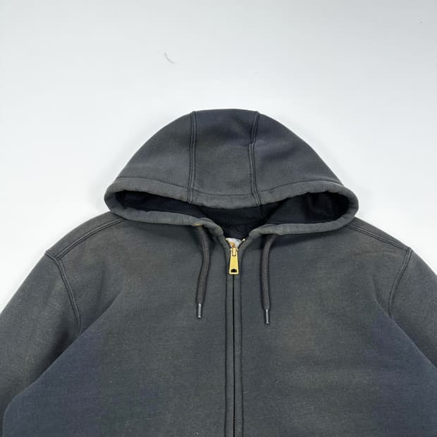 칼하트 써멀 헤비 코튼 워싱 차콜 후드집업 (실측 L)