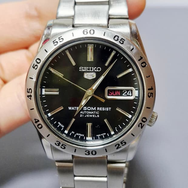 SEIKO 5  21석 오토매틱 시계 