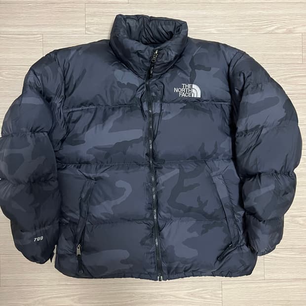 노스페이스 카모눕시 센터로고 블랙XL사이즈