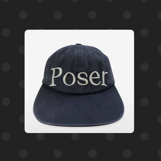 구보 poser 모자 vintage cap