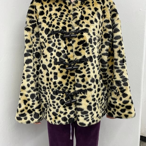 갸루 호피 떡볶이 퍼자켓