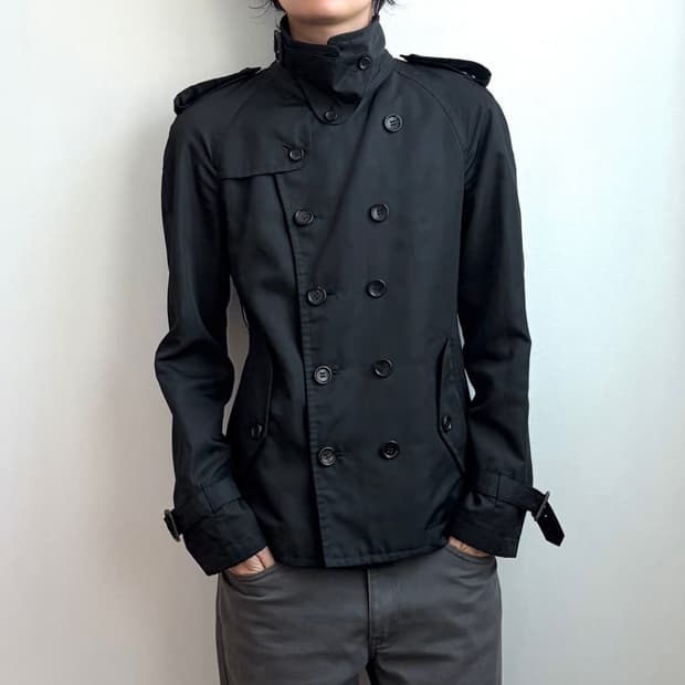 꼼데가르송 옴므플러스 트렌치 코트