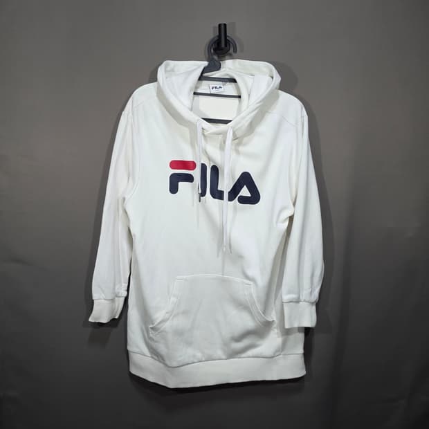 휠라 FILA 흰색 후드티