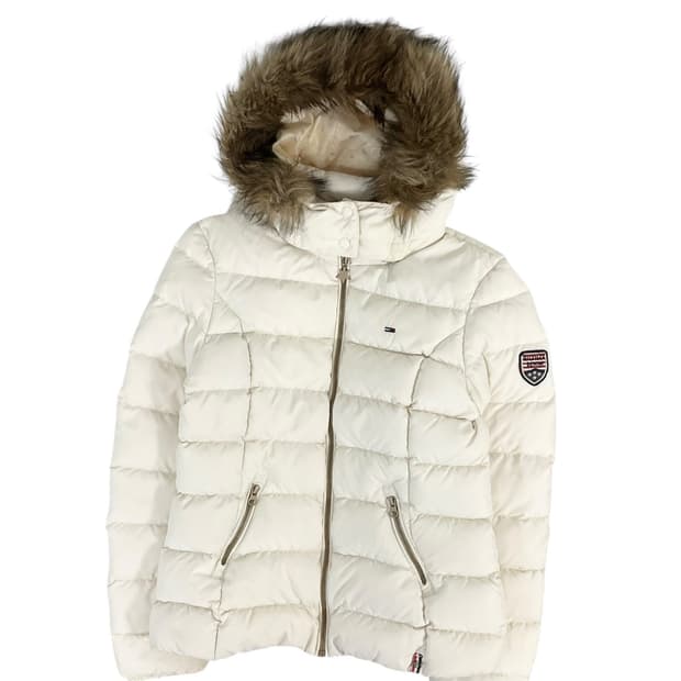 타미힐피커 화이트 퍼 패딩 (s)