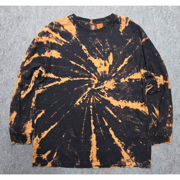 Rock Yeah 블리치 타이다이 슬리브 티셔츠 XL