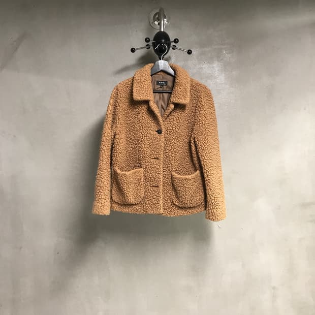 APC 아페쎄 플리스 코트 자켓 브라운 36(W)