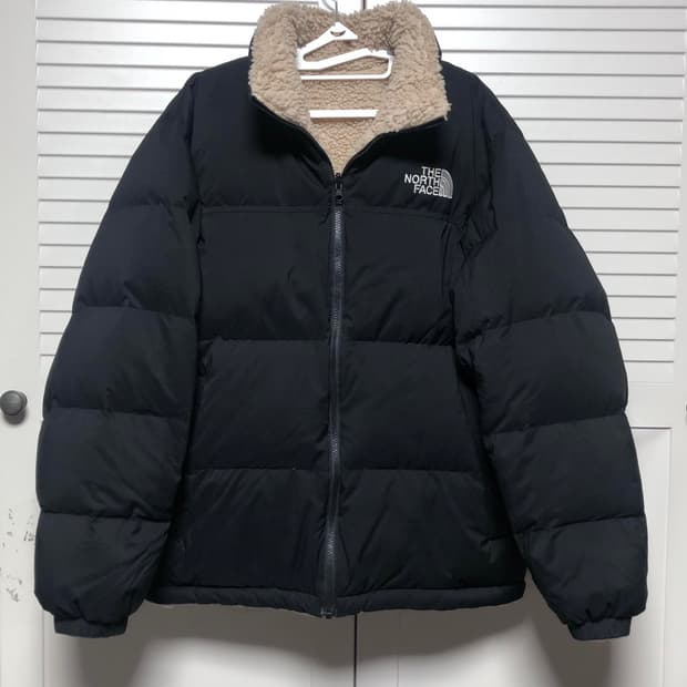 노스페이스 눕시 거의새거 패딩 자켓 105 뽀글이
