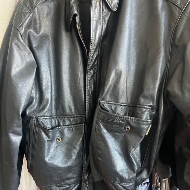 리얼레더 빈티지 가죽 봄버 자켓 점퍼