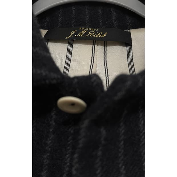 Archivio J.M. Ribot wool navy coat